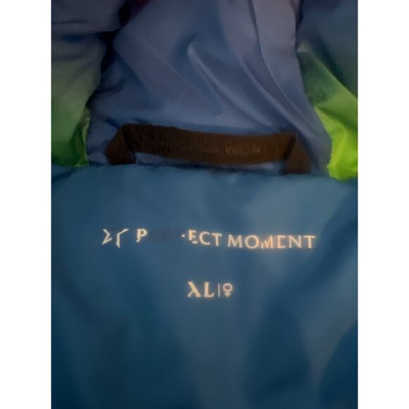 Perfect Moment Womens Multicolor Rainbow Polar Flare Down Jacket Size XL - Picture 16 of 16